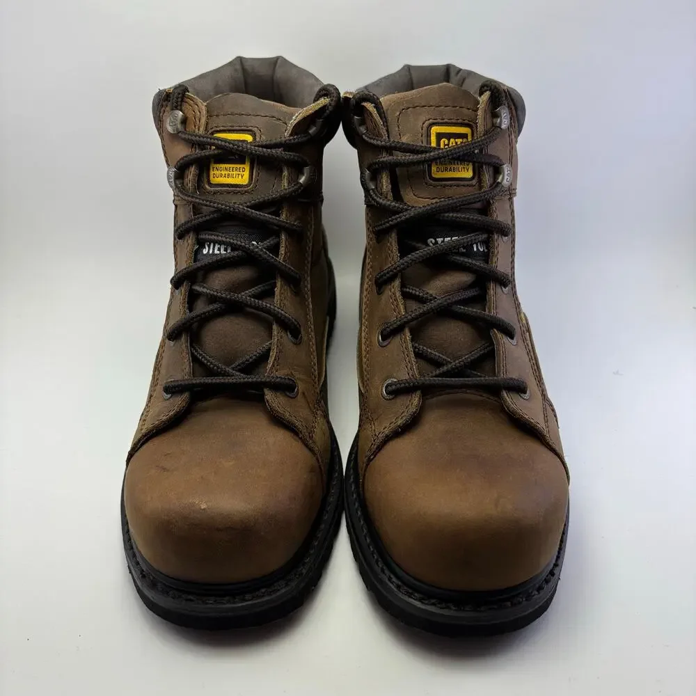CATERPILLAR “Whiston 6” Steel Toe Boots Big Kids Size 9Y